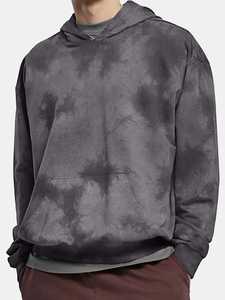 เสื้อมีฮู้ดผ้าฟลีซผ้าคอตตอน100% เสื้อสวมหัวสไตล์วินเทจผ้าซักเบอร์กันดี100% สั่งทำ - Product Image 3