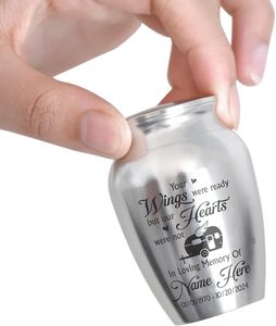 โกศสเตนเลสสตีลสำหรับเผาเถ้ากระดูกของมนุษย์ตั้งแคมป์ในป่าการตั้งแคมป์กลางแจ้งโกศขนาดพิเศษ - Product Image 4