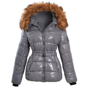 Veste longue matelassée d'hiver pour femmes, manteau chaud matelassé à capuche, vêtements décontractés tendance, logo personnalisé, fabricant OEM - Product Image 1