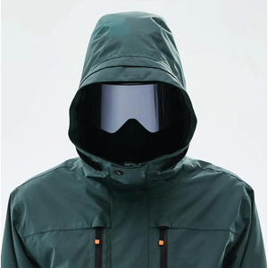 Chaqueta de esquí con capucha para hombre de alta calidad, impermeable, transpirable, con cierre de cremallera, hecho de Material Polartec, fabricante directo de Pakistán - Product Image 3