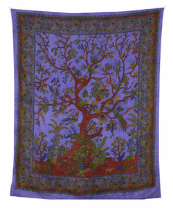 Pigment violet colorant écologique Mandala indien imprimé coton drap de lit tenture murale couverture de plage couverture de pique-nique compressé maison - Product Image 2