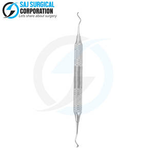 Curette chirurgicale manuelle réutilisable de haute qualité et durable en acier inoxydable, équipement médical pour la chirurgie générale, garantie de 3 ans - Product Image 2