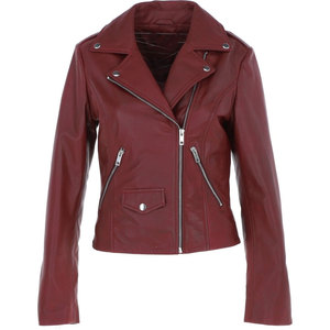 Manteau en cuir pour femme de haute qualité matelassé style streetwear 2025 avec doublure en nylon, couleur et design personnalisés - Product Image 1