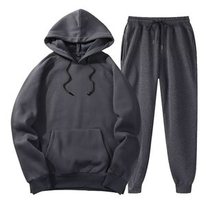 2023 sweats à capuche unisexe survêtements pour l'hiver 2 pièces tenues élégant Sport sweats à capuche et pantalon de survêtement ensemble - Product Image 6