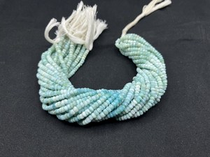 100% perles à facettes Larimar de qualité naturelle perles de Larimar faites à la main faisant des bijoux pour elle - Product Image 3