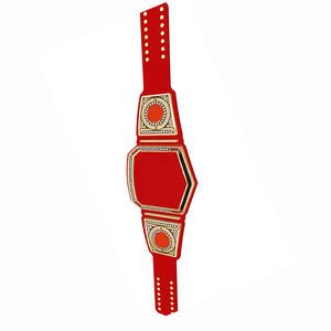 Flyingkick Enterprises FK-31-3115 Low Minimum Custom Heavy Metal Leather 24k Gold Unisex Wrestling <b>Boxing</b> Martial Arts Winner - Product Image 1