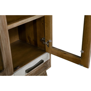 Unidad de exhibición de madera de marca SOHO, 2 puertas, Acacia/roble/Pino, muebles de sala de estar de madera maciza, diseño gráfico, precio de fábrica - Product Image 5