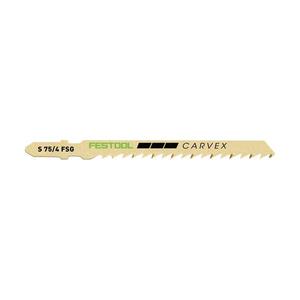 Juego de 5 hojas de sierra de calar universales para madera Festool S 75/4 FSG - Product Image 1