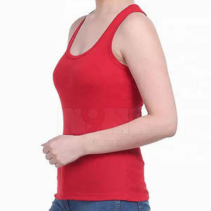 Camiseta sin mangas de mujer hecha a medida de alta calidad, accesorio de moda de algodón transpirable - Product Image 5