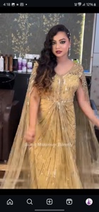 Platinum White Beaded PLUS SZ Gatsby Miss Fisher 1920s Flapper bordado con cuentas hasta el suelo A-Line vestido de novia de maternidad - Product Image 4