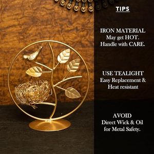 Modern Iron Candle Holder Gold <b>Leaf</b> Shape Tea <b>Light</b> Candle Holder on Table Votive Holder Lighting Decorative Candle Display - Product Image 2