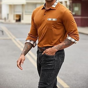 Design personnalisé hommes Polo T-shirt coupe ajustée avant 1/4 Zip Golf Sportswear Polo de golf 100% coton tissu fabriqué par Dress Sports - Product Image 3