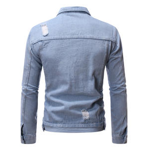 Tendance vestimentaire : Nouvelles vestes en jean à manches longues de couleur unie pour hommes 2026 - Product Image 2