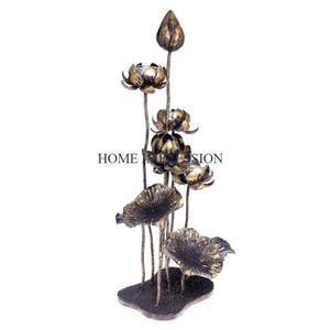 Ensemble de 2 bougeoirs décoratifs en acier inoxydable poli doré avec dessus de table Bougeoirs fantaisie chandelier éclaircissant - Product Image 2