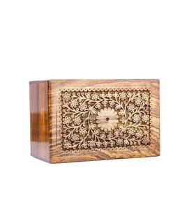 Urne en palissandre faite à la main pour les cendres humaines boîte en bois personnalisée pour adultes urne pour animaux de compagnie pour chiens chats fabriqués à la main - Product Image 1