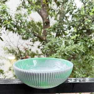 Haute qualité personnalisé fabriqué à la main en résine polie bol corne ustensiles de cuisine servant bol de nourriture technique sculptée - Product Image 5