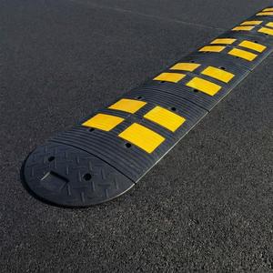 9-Meter PVC Plastic Speed Hump Set with <b>Rubber</b> Backing - Product Image 2