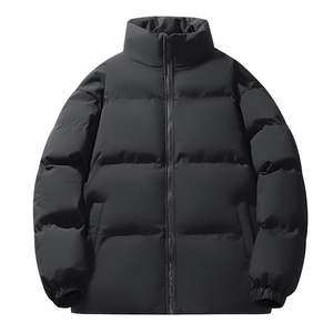 Veste pour homme Logo personnalisé Imperméable Respirant Tricoté Hiver Extérieur Manteau chaud Grande taille Veste matelassée à fermeture éclair pour homme - Product Image 4
