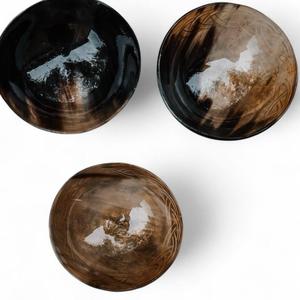 Bol de service à salade indien de haute qualité au design vintage OX en corne de buffle fabriqué à la main par un nouveau fabricant écologique pour les fêtes - Product Image 5