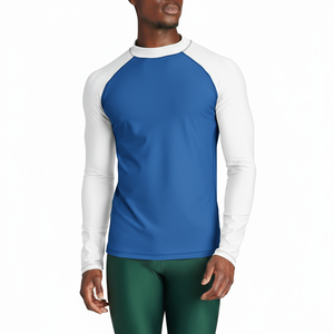 Protector de sarpullido personalizado con ajuste ergonómico y tela de control de humedad construida para entrenamiento de agarre BJJ MMA y ropa de competición - Product Image 6