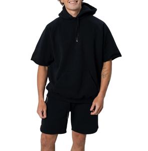 Sudadera con capucha personalizada y pantalones cortos Unisex, pantalones de chándal y Sudadera con capucha Conjunto bordado de 2 piezas Ropa deportiva Pantalones de chándal y Sudadera con capucha Conjunto para hombres - Product Image 5