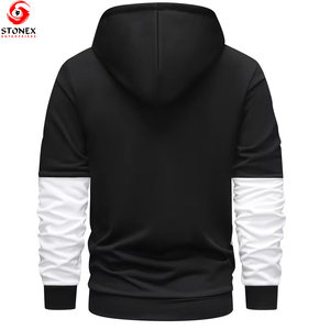 Sudadera con Capucha y Cremallera de Felpa 100% Algodón de Alta Calidad para Hombre, Estilo Nuevo, Invierno, Unisex, 2 Piezas, Venta al Por Mayor, Ropa Urbana - Product Image 3