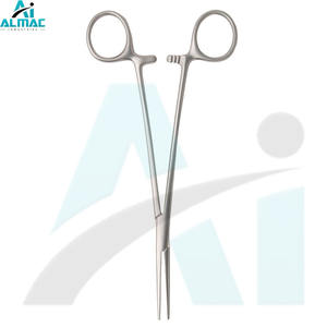 Fórceps de arteria recta de acero inoxidable duradero ALMAC Control hemostático manual Sujeción vascular para quirófanos Clínicas - Product Image 3