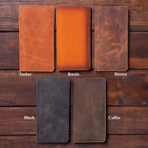 Portefeuille en cuir personnalisé pour chéquier, porte-cartes fin pour homme, portefeuille en cuir italien pour femme, cadeau-LCR-0006 - Product Image 3