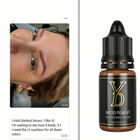Encre de maquillage permanent liquide biologique 45 couleurs pour les éducateurs et les artistes en maquillage permanent