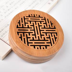 Caja de quemador de incienso, caja de incienso de madera cortada con láser de bambú, conjunto de regalo de Tradnary - Product Image 2