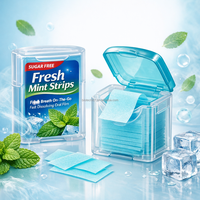 Bandes de menthe buccale sans sucre à dissolution rapide pour une haleine fraîche – Pratiques à emporter – Film buccal
