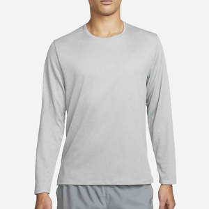 Men Long Sleeve Crew Neck T-Shirt Lightweight Breathable Quick Dry Base <b>Layer</b> <b>Top</b> Plain Solid Color Casual Sports Tee Shirt - Product Image 1