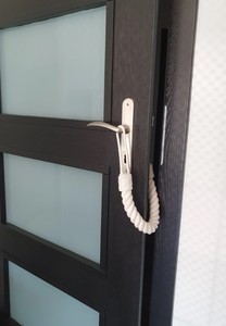 White Cotton Rope..Door Animal Stopper..Door Stopper..Protection Against Accidental Door Closing - Product Image 2