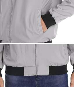 Vestes de bombardier de vol en satin de polyester 100% de qualité supérieure pour hommes, brodées, respirantes et tendances avec fermeture éclair pour la saison d'hiver. - Product Image 5