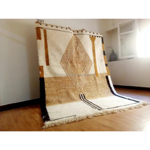 Juego de alfombras de lana persa modernas de estilo urbano, aptas para mascotas y resistentes a las manchas para decoración del hogar y hoteles para puerta de sala de oración - Product Image 1