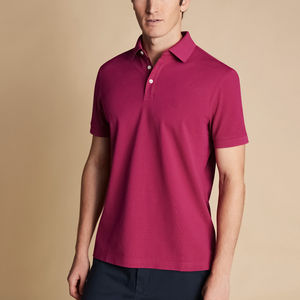 Polos de golf de poliéster y algodón orgánico personalizados al por mayor para hombres, uniforme de alta calidad con logotipo bordado de impresión personalizado - Product Image 4