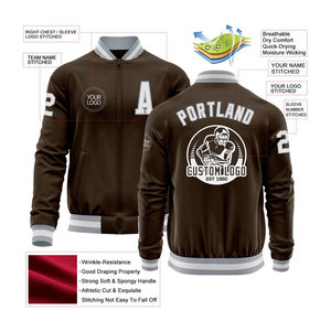 Chaqueta de Piloto Personalizada, Elegante y Moderna, con Logotipo Impreso en 3D, Cuello Universitario, Prenda Exterior Versátil para Invierno - Nueva - Product Image 2