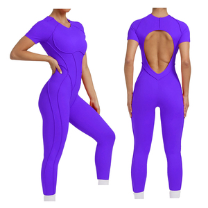 Conjunto de Leggings de Yoga de 2 Piezas para Mujer, Nuevo Modelo 2025, Sin Mangas, Espalda Descubierta, Cintura Alta, Ecológico, Acolchado, Hueco, Ropa Deportiva de Secado Rápido - Product Image 5