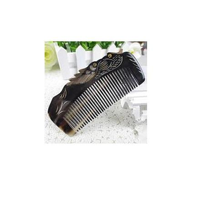 Peigne en corne de buffle fait main, durable, style animalier, avec manche naturel antistatique et emballage personnalisé - Product Image 5