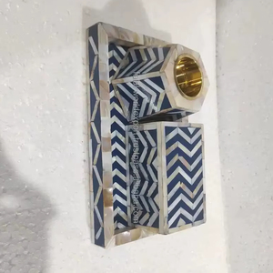 ชุดถาดเผาโบนเลย์และที่ใส่ไม้บาคโคพร้อมฐานดอกไม้ตกแต่งบ้านจากอินเดียโดย falak World - Product Image 1