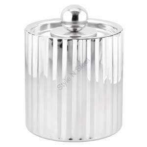 Stainless Steel Wholesale Price Double-wall Stripe <b>Ice</b> <b>Bucket</b> - Product Image 1