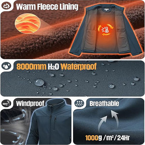 Vente en gros de veste coupe-vent en nylon softshell personnalisée pour hommes 2025 vintage avec fermeture éclair délavée pour l'hiver - Product Image 4