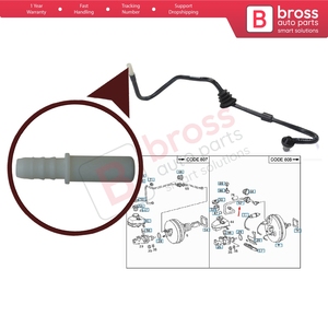 Tuyau de vide pour servofrein BHC651 2024304629, pièce de réparation pour C W202 CLK430 - Product Image 6