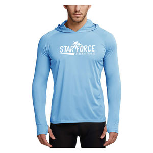 Outdoor Performance 100% Polyester Chemise de pêche Logo personnalisé en gros Protection UPF 50 + - Product Image 5