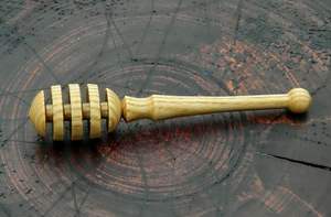 High Quality Disposable Handmade <b>Wooden</b> Honey Dipper <b>Stick</b> for Drizzling Honey Over Breakfast Items and Hot Drinks - Product Image 2