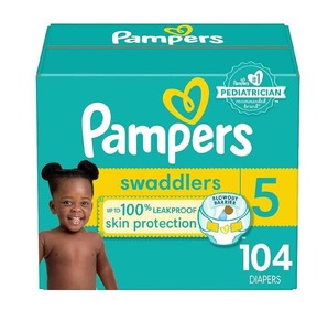 Pampers swaddlers XXL ผ้าอ้อมเด็กแบบใช้แล้วทิ้งขนาด5กางเกงนุ่มพิเศษนับ104จำนวนมากสำหรับผู้ใหญ่ขายส่งผ้าอ้อมทำจากผ้าฝ้าย - Product Image 5
