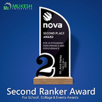 Trophée en acrylique gravé et poli de qualité supérieure, durable, imprimé en typographie, pour compétitions, événements, récompenses, employés, étudiants, Mukesh