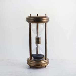 Sablier en métal Horloges professionnelles Personnalisé Minutes Petite et grande taille Décoratif Blanc Noir Sablier Prix de gros - Product Image 2