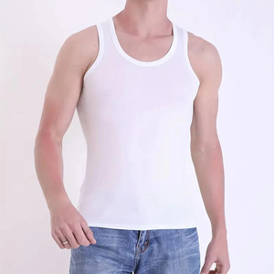 Chaleco holgado para hombre para verano, novedad, camiseta sin mangas con cuello en V de Color sólido, estilo sencillo e informal para comercio exterior - Product Image 1