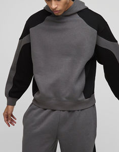 Chándal de hombre 100% algodón personalizado de alta calidad con capucha y logotipo impreso de ajuste regular de secado rápido y forro polar transpirable - Product Image 6